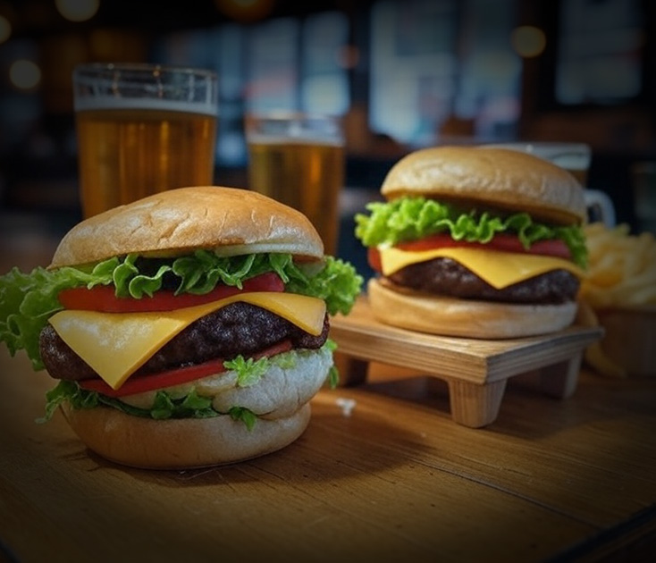 2 burgers - 2 fries - 2 domestic beers on Tuesdays!