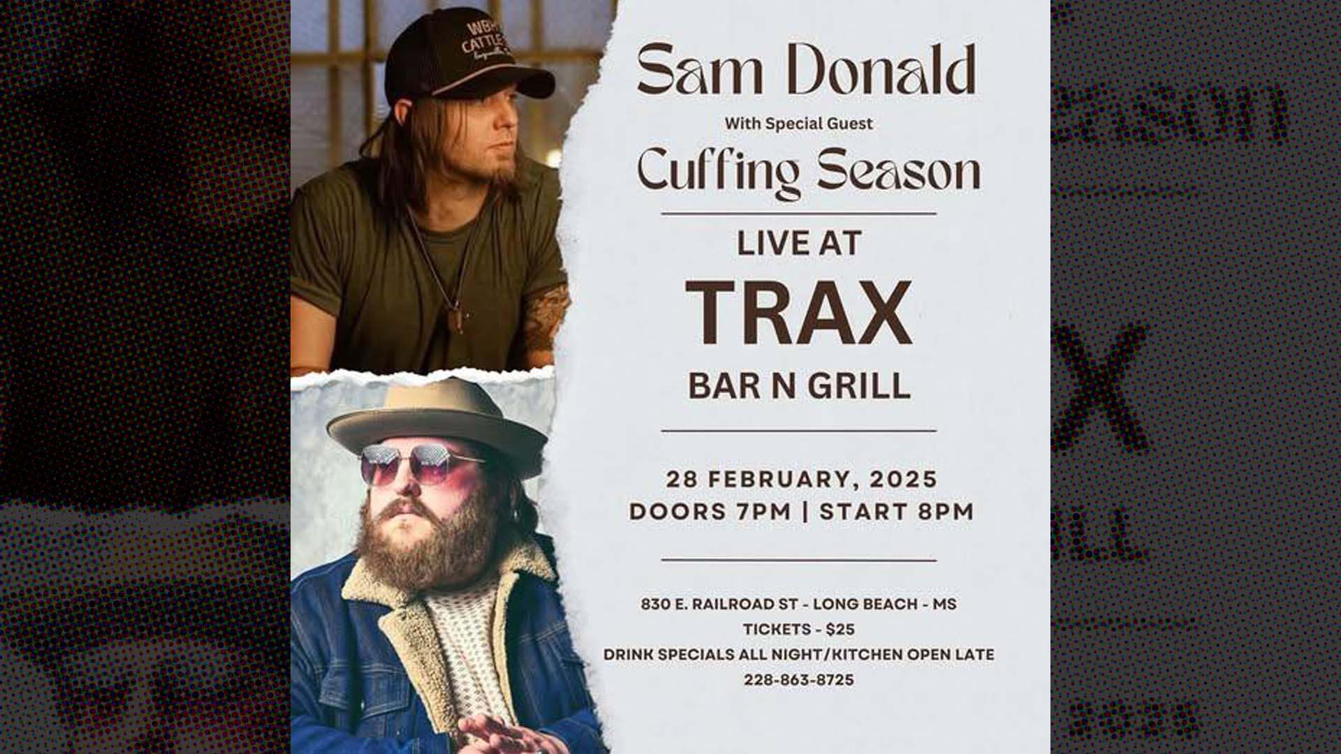 Sam Donald w/Special Guest Cuffing Season | sam donald feb 28 2025b sam-donald-feb-28-2025
